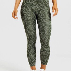 Gymshark Training Leggings - Green on‎ Green Camo